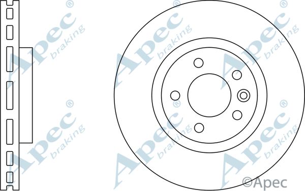 APEC BRAKING stabdžių diskas DSK2323